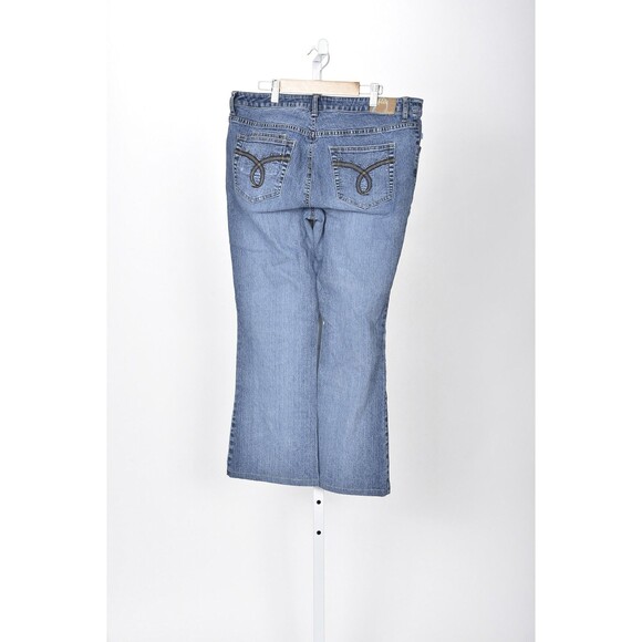 Duplex by Tyte Faded Boot Cut 5 Pocket Jeans Size 14W - Picture 2 of 2